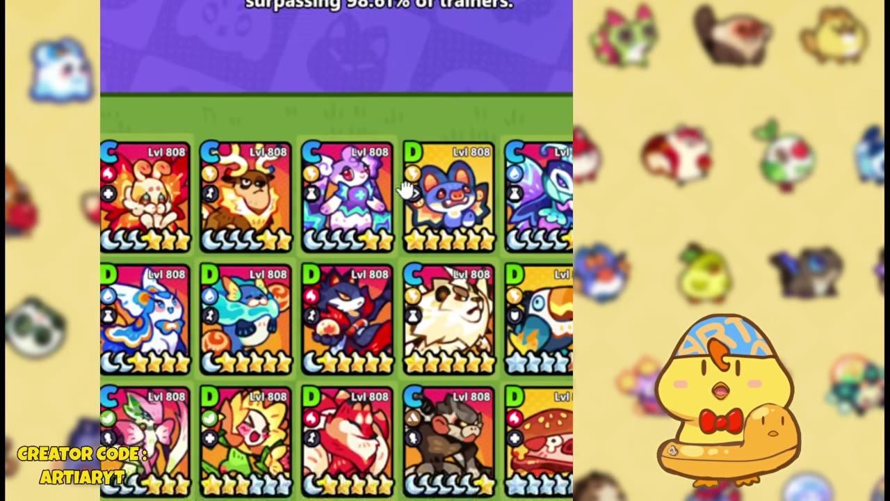Units with ranks C and D displayed on the game's progression screen.