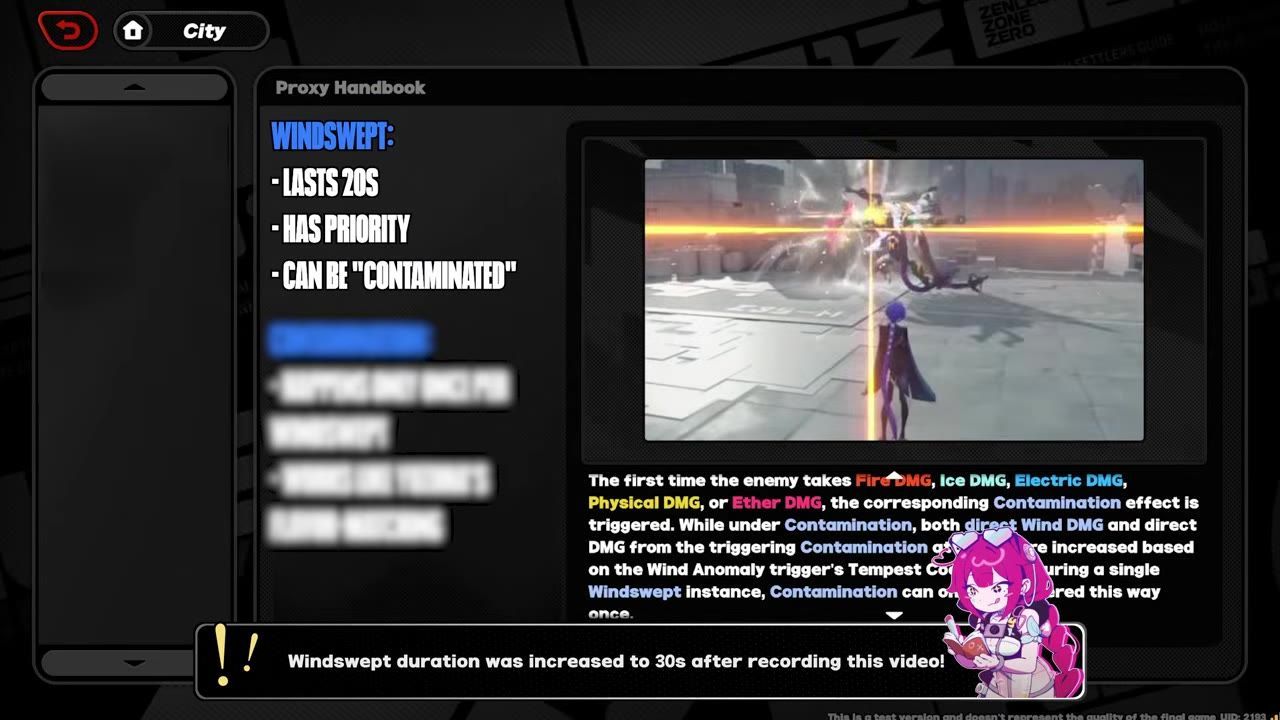 A game interface explaining Windswept mechanics with text and visuals.