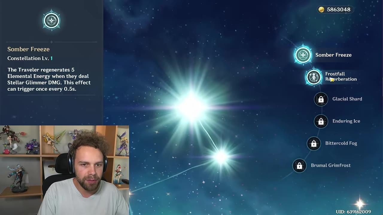Cryo Traveler's constellation preview with second constellation highlighted.