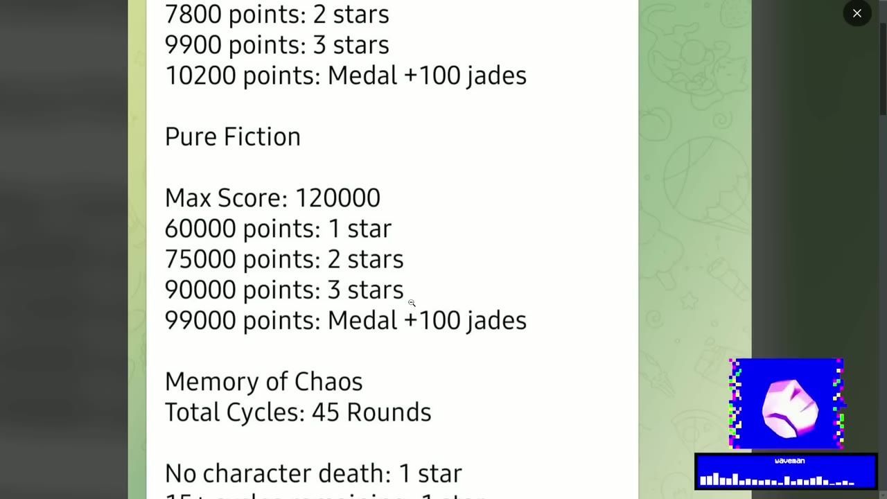 Screen showing score requirements and rewards for modes in Starward including points required for stars and medals.