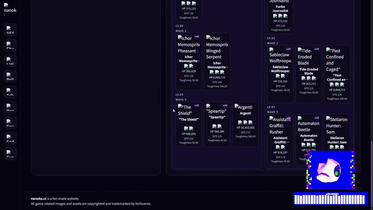 A game roster view showing details of three teams with attributes and readiness for challenges.