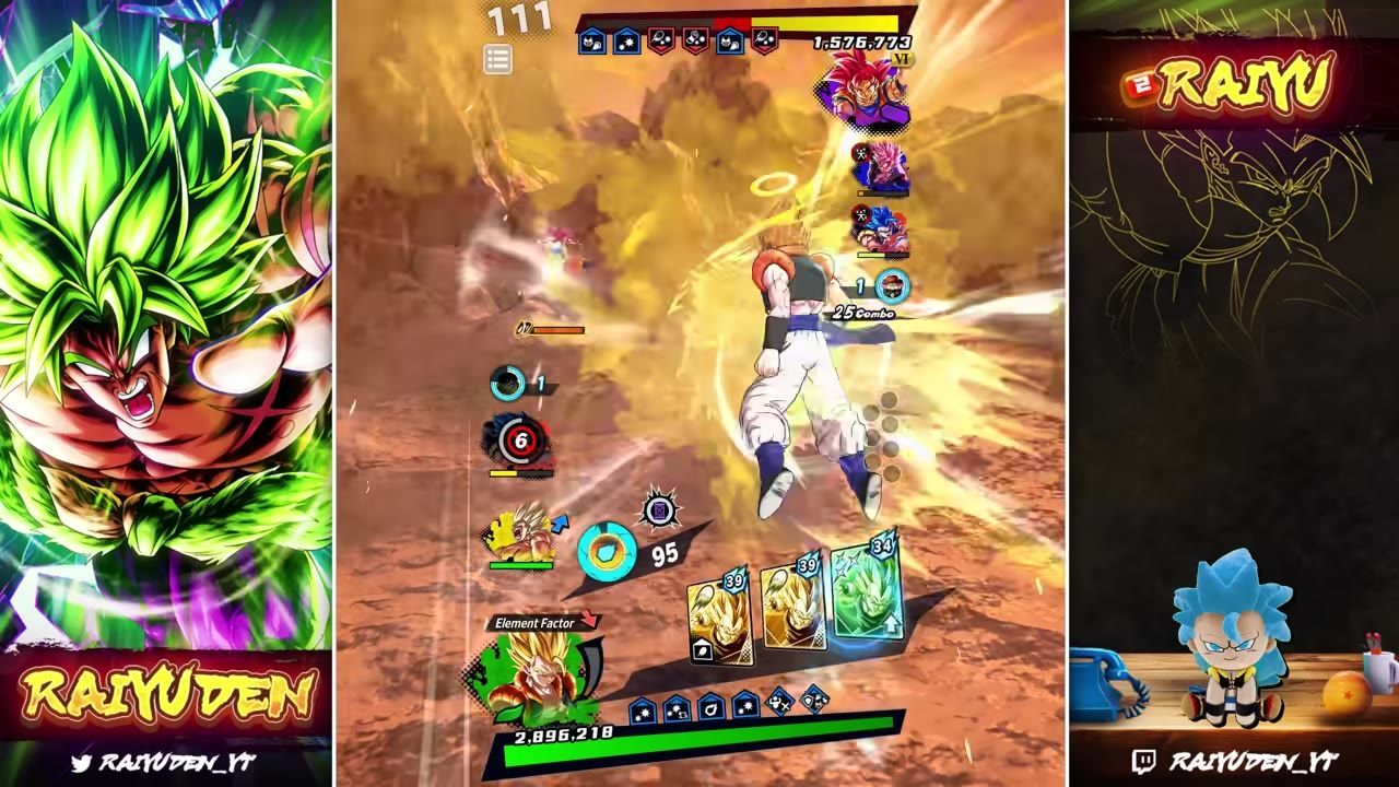 Ultra Gogeta Blue attacks during PvP gameplay with interface elements visible.