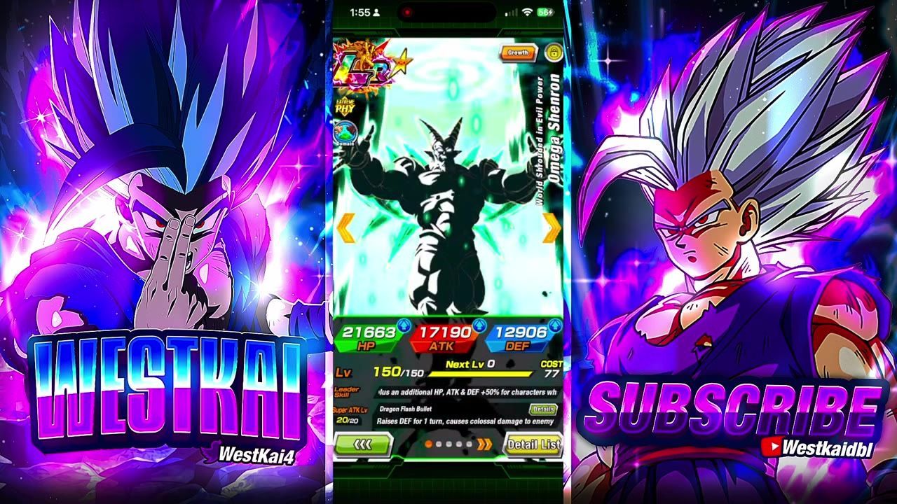 A character detail page is open with the unit centered and a small lock icon near the top right of the card.